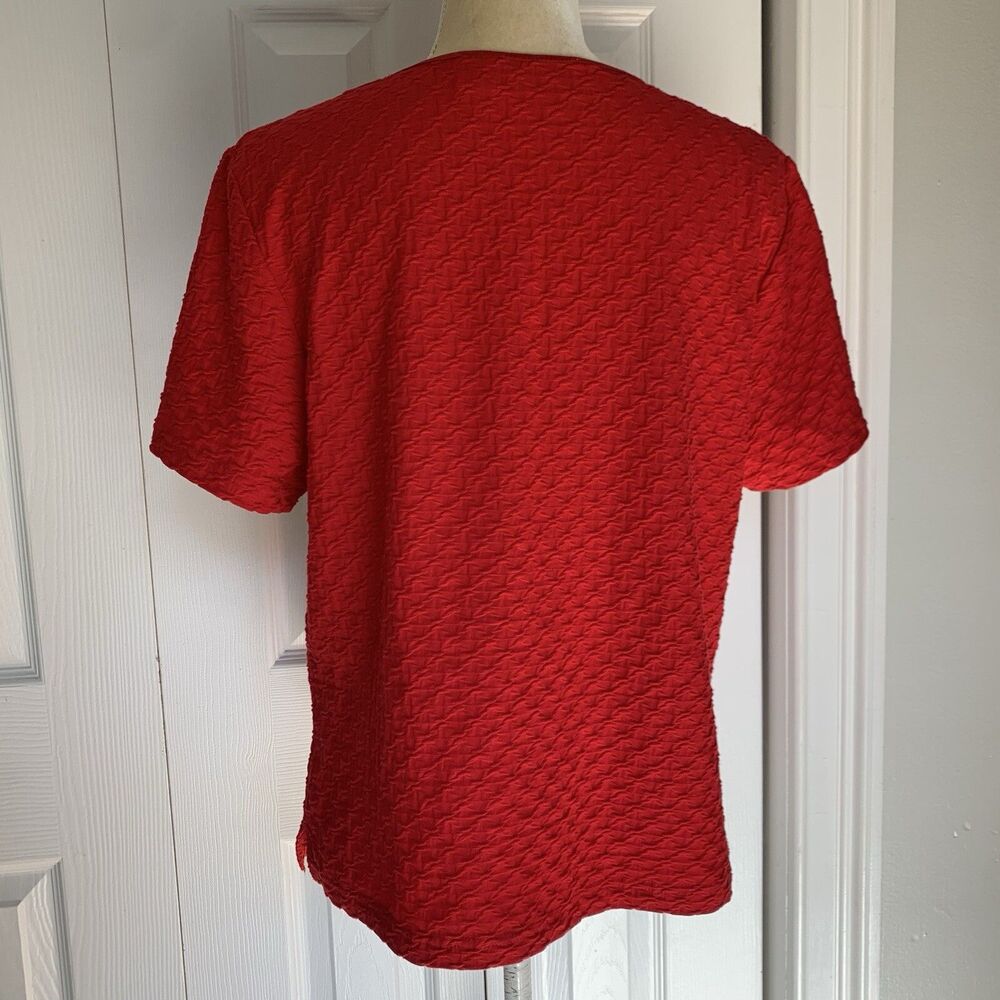 Vintage 80s Kenneth Too Top Women’s Size L Red - Picture 6 of 16
